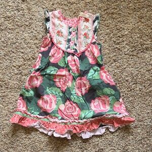 Matilda Jane Pink and Green Floral Dress